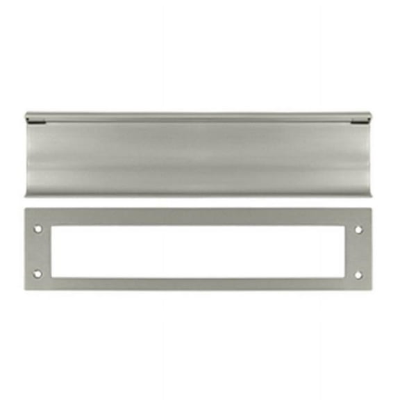 Heavy Duty Mail Slot, Satin Nickel - Solid