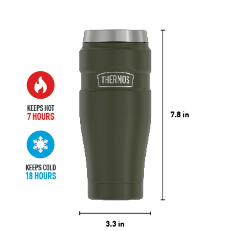 Thermos Stainless King 16-Oz. Vacuum-Insulated Stainless Steel Travel  Tumbler