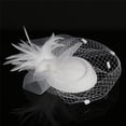 thumbnail image 5 of Chapeau de Fascinateur Blanc pour Filles et Femmes, 5 of 5