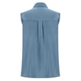 thumbnail image 4 of QASIEATN Womens Daily Casual Linen Shirts Sleeveless Shirts Tops Casual Blouses Loose Fit Shirt Tank Fall Fashion Outfits, 4 of 8