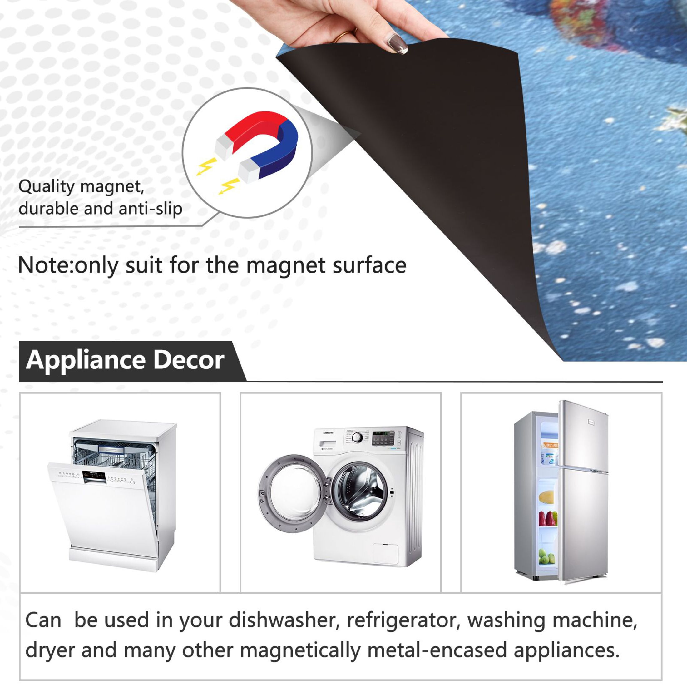 Dishwasher Sticker Magnetic Dishwasher Sticker Magnetic Decorative Sticker Refrigerator Sticker Dishwasher Decorative Stickers Blue Christmas Snowman