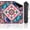Color128, variant on Mahjong Mat with Bag – 31.5x31.5 Inch Non-Slip Pastel Floral Teacup Patchwork Vintage Design, Gaming Pad for Mahjong, Poker, Dominoes, Card & Board Tile Games