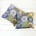 thumbnail image 6 of Ambesonne Colorful Throw Pillow Cover 2 Pack, Boho Portugese Tiles, 18", Multicolor, 6 of 7