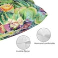 thumbnail image 5 of Kll Watercolor Blooming Cactus Pillow Covers Envelope Closure,Super Soft And Cozy Fuzzy Fleece Pillow Case Cover 16"X24", 5 of 9