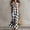 Black, variant on Women Summer Sleeveless Plaid Maxi Dress Lapel Collar Half-Button Side Pockets Loose Beach Vacation Outfit Khaki XL(XL)