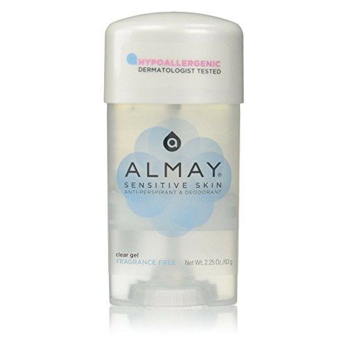 Almay Sensitive Skin Clear Gel, AntiPerspirant & Deodorant, 2.25 Oz