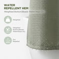 thumbnail image 3 of Unique Bargains Waffle Weave Shower Curtain with Excellent Drape Sage Green 71"W x 71"L, 3 of 6