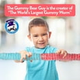 thumbnail image 2 of The Gummy Bear Guy - ORIGINAL Sour World's Largest Gummy Worm - Cherry/Blue Raspberry, 2 of 5