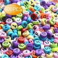 thumbnail image 7 of 600pcs Acrylic Multi-color Round Alphabet Letter Beads Personalization For Jewelry Making Necklace Bracelet(47 cm), 7 of 7