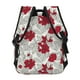 thumbnail image 4 of Disketp Leaves And Anemone Flowers In Red Grey Mochila Estampada para Hombre y Mujer – Mochila Ligera Clásica con Múltiples Bolsillos para Universidad, Trabajo y Viajes-One Size, 4 of 5