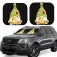 thumbnail image 6 of Kdxio Sunflower Gnomes Print 2-Piece Sun Shade Front Windshield - Foldable Car Front Window Sunshades for Most Sedans SUV Truck, 6 of 6
