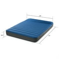 thumbnail image 3 of Colchón de camping de lujo Intex 60412E TruAire: Fiber-Tech – Laminado resistente a pinchazos – Bomba de aire USB QuickFill – Capacidad de peso de 600 lb – Tamaño completo, azul, 3 of 5