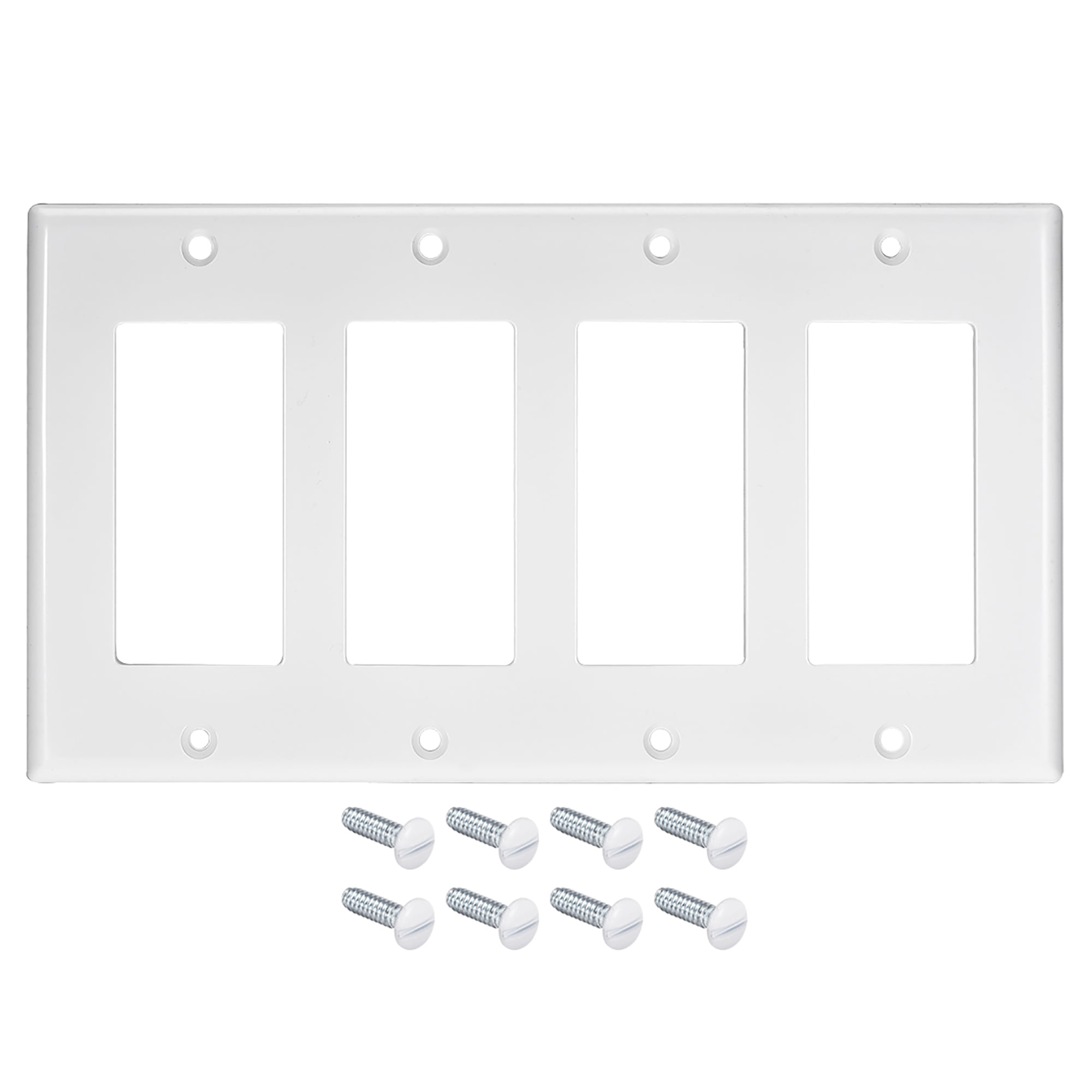 4 Gang Classic Architecture Decorative Wall Plate Switch Plate Cover,6.