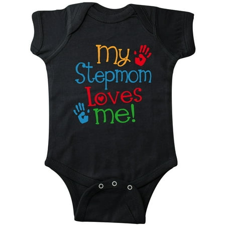 

Inktastic My Stepmom Loves Me Outfit Gift Baby Boy or Baby Girl Bodysuit