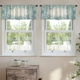 thumbnail image 2 of LALILO Kitchen Curtain Valance Arabesque Ornamental Rod Pocket Window Curtain 52"x 18" Set of 2, 2 of 7