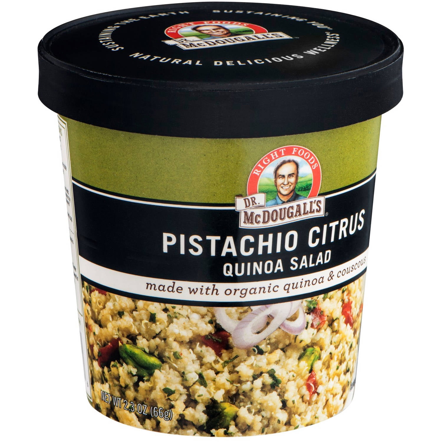 Dr. McDougall's Right Foods Pistachio Citrus Quinoa Salad, 2.3 oz, (Pack of 6) by