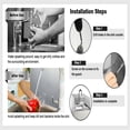 thumbnail image 4 of 2pcs15 x 6 Inch Stainless Steel Splash Guard Stainless Steel Wall Mount Guard with Screws Screws for Bathroom Sink Side Sink Splash Prep Sinks Protector for Commercial Kitchen Restaurant, 4 of 5