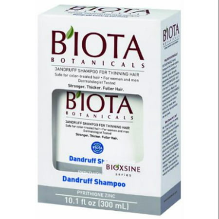 B'IOTA Botanicals Bioxsine série à base de plantes Shampooing pour cheveux clairsemés, Shampooing 10,1 oz (pack de 2)