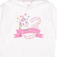 thumbnail image 3 of Inktastic I'm Three Cute Unicorn 3rd Birthday Toddler Hoodie, 3 of 4