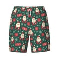 thumbnail image 4 of Lsque Mens Swim Trunks Santa Claus Pattern - Bathing Suit Compression Liner - Beach Swim Shorts Swimwear - (S-3XL) - Stretch Quick Dry -Small, 4 of 9