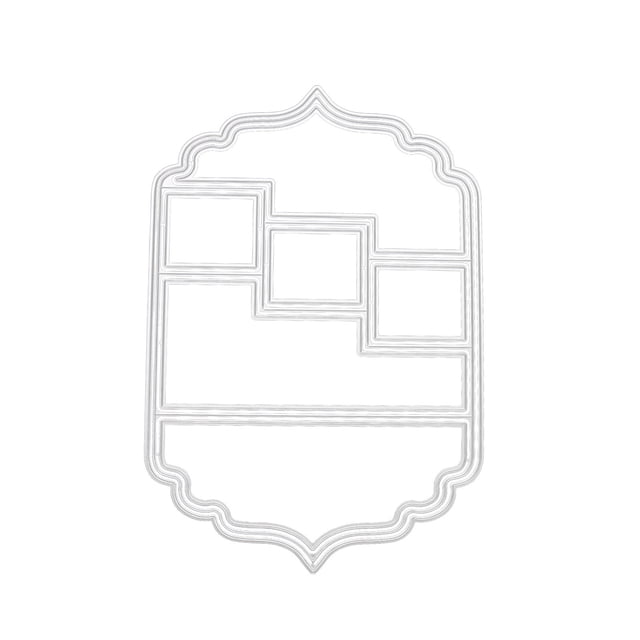 Caja con ranuras para tarjetas Papel plegable Arte Cuchillo Molde Troquel Relieve Manualidades y fabricación de tarjetas Plantilla de troquelado de acero al carbono para suministros de álbu Wmkox8yii FHAKJF752