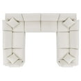 thumbnail image 3 of Modway Commix 8-Piece Upholstered Boucle Fabric Sectional Sofa in Ivory, 3 of 5