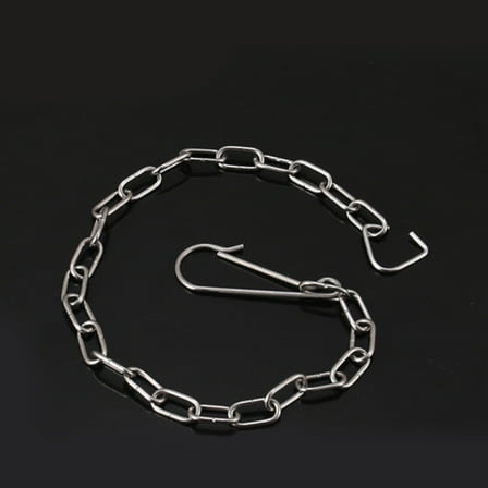 LEORX Toilet Tank Parts Toilet Flapper Chains Silver Stainless Steel 10pcs