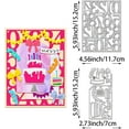 thumbnail image 2 of 2PCS 3D Birthday Cake Cutting Dies Birthday Numbers Cutting Mould Metal Embossing Die Cuts for Scrapbooking DIY Making Crafts 0.8mm Thick, 2 of 9