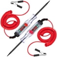thumbnail image 1 of 2-Pack Automotive Test Light, LED Digital Circuit Tester, DC 3V-48V Auto Electric Tester Pen Tool with Extended Spring Wire for Checking Vehicle Car Truck Motorcycle Boat Fuses and Battery Voltage, 1 of 6