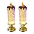 thumbnail image 1 of WDOplteas 2 Uds Luces Vela Navidad Sin Llama Lámparas Noche Vela Cristal LED (dorado), 1 of 7