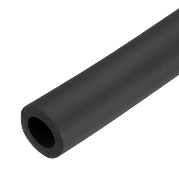 2pcs Pipe Insulation Foam Tube 18mm ID 25mm OD 20" Heat Preservation for Handle Grip Support,Black