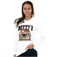 thumbnail image 4 of Vintage Cartoon Betty's Motorcycles Women's Long Sleeve T Shirt Brisco Brands L, 4 of 5