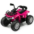 thumbnail image 1 of Costway 12V Kids Ride On ATV Electric 4-Wheeler Quad 2 Speeds w/ Mp3 & Headlights Pink, 1 of 9