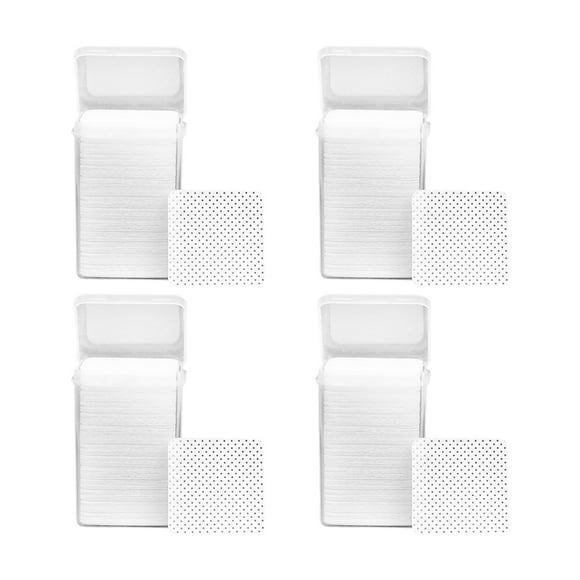 Vogacara 4 juegos de toallitas para uñas sin pelusa, prácticas y eficientes, para una experiencia de manicura impecable, amplia gama Pinceles de maquillaje y herramientas blanco