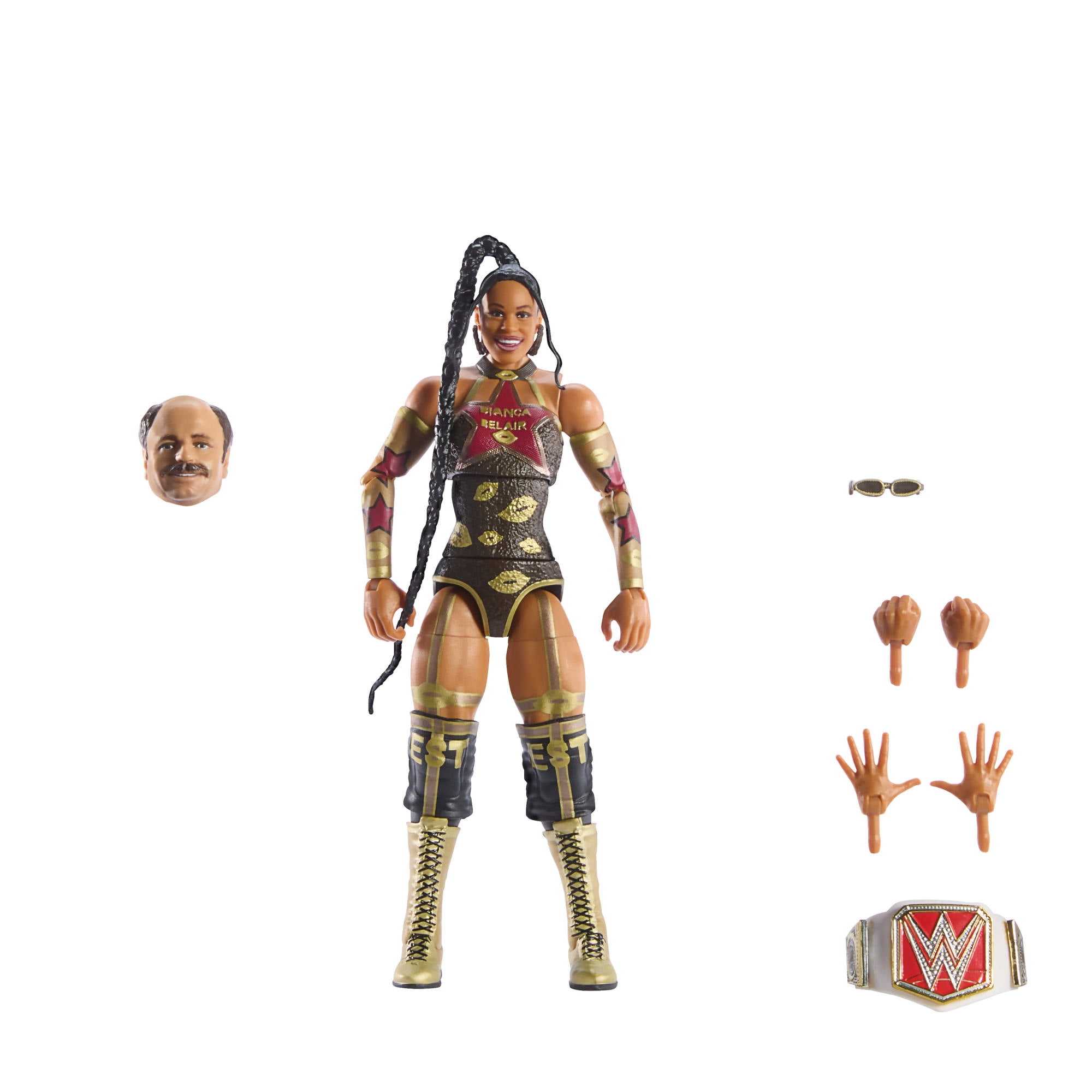 WWE Elite Pack of 3 Action Figures with Accessories, 6-inch