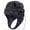 Black, variant on Kids Soft Shell Protective Helmet for Rugby Flag Football 7v7 Adjustable Soccer Goalie Headguard Headgear Sports Goalkeeper Head Protection