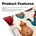 thumbnail image 2 of Arabic teapot Elegant Velvet Throw Pillow Covers Set with Unique Patterns - 16x16", 18x18", 20x20" - Pack of 2 for Chair Pillow Covers and Various Occasions, 2 of 6