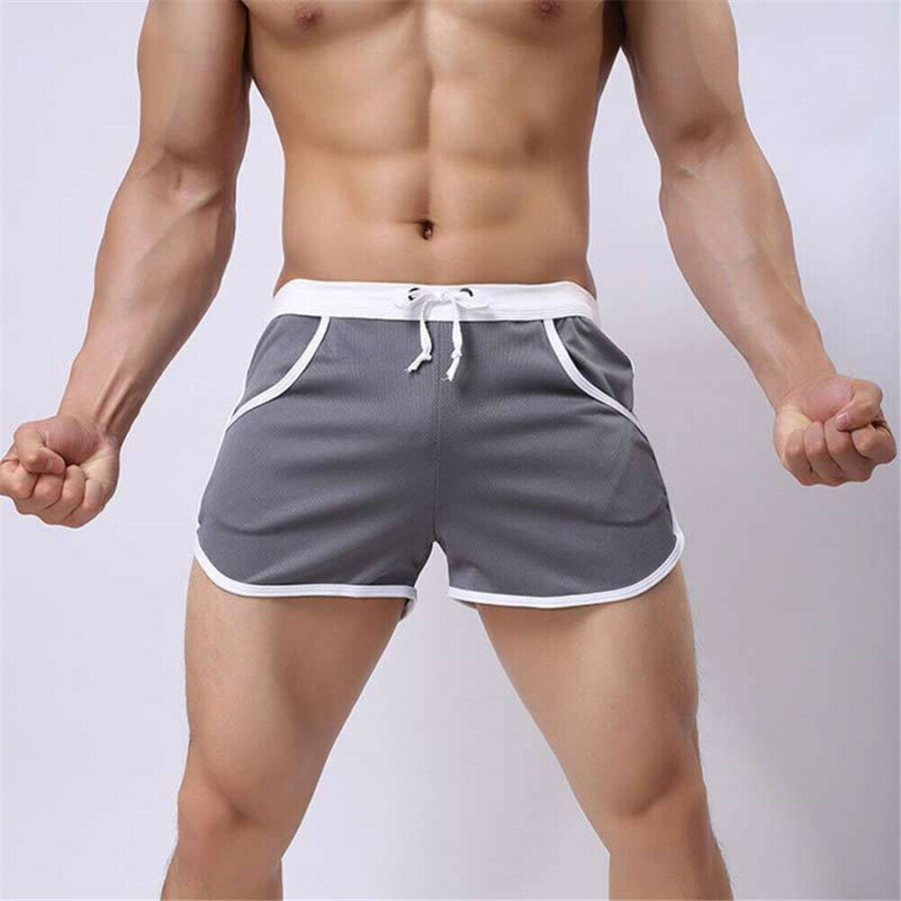 Men's GYM Shorts Training Running Sport Workout Casual Jogging Pants Trousers @^