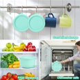 thumbnail image 5 of 2Pcs Silicone Lid for Dash Ice Cream Maker Mug, Bowl Covers Compatible with Dash My Mug Ice Cream Maker Bowl, Reusable Silicone Ice Cream Storage Lids Freezing or Heating(Blue, 2pcs), 5 of 5