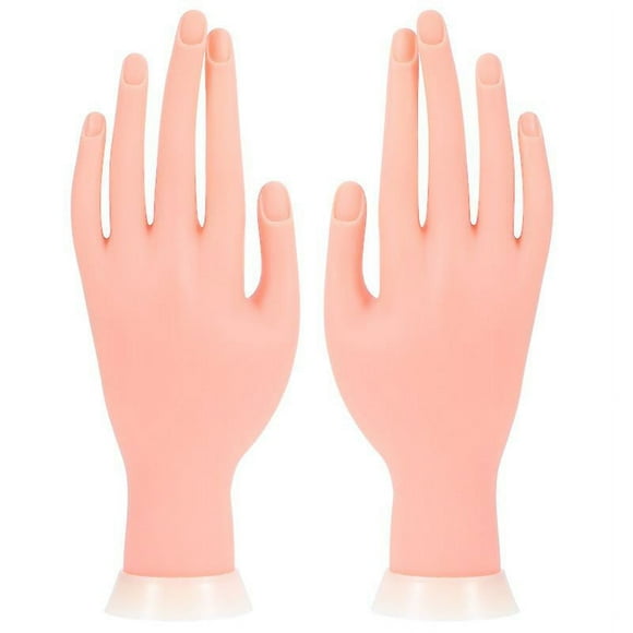 2 piezas manicura mano falsa