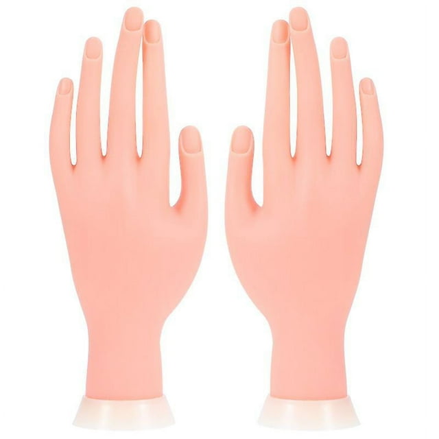2 piezas manicura mano falsa