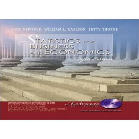 Pre-Owned Statistics for Business and Economics and Student CD-ROM: United States Edition Paperback