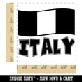 thumbnail image 2 of Italy with Waving Flag Cute Self-Inking Rubber Stamp Ink Stamper - Blue Ink - Large 1-1/2 Inch, 2 of 7