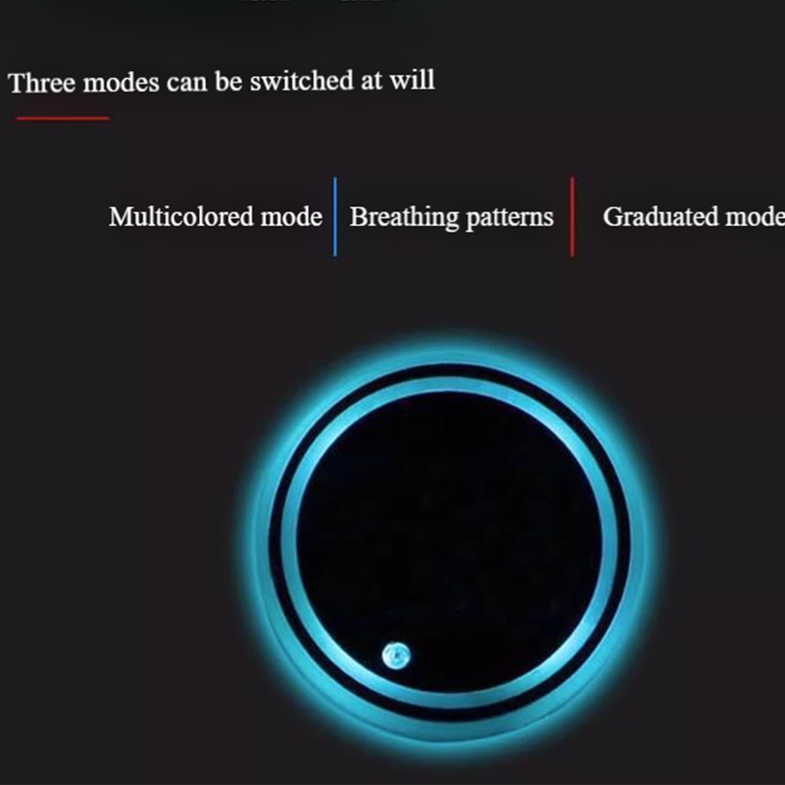 Luminous Car Cup Holder Light Automatic Sensing Vehicle Accessories Night Driving Glow in Dark Car Interior