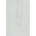 thumbnail image 3 of Ralph Lauren Womens Sleeveless Henley Bodysuit Jumpsuit, White, Large, 3 of 3