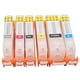 thumbnail image 5 of Printer Ink Cartridge Kit, Fluent Clear Printing No Head Blocking PP 2BK C M Y GY 6Pcs 6 Color Printer Ink Cartridge For Home ANGGREK DA1019, 5 of 8