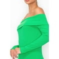 thumbnail image 3 of Off-shoulder Rib Midi Dress, 3 of 5