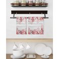 thumbnail image 3 of Red Eucalyptus Leaves Kitchen Dish Towels for Drying Dishes Set of 2, Summer Botanical Weeping Wooden Waffle Weave Microfiber Hand Tea Bathroom Towels Quick Dry & Absorbent Towel 15.7x23.6, 3 of 7