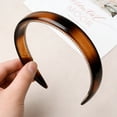 thumbnail image 6 of ONLYEOR Wide Non-Slip Tortoiseshell Headband, Dark Brown High Elasticity Hairband, Fine-Tooth Grip for All-Day Comfort, For Women & Girls, 6 of 7