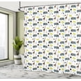 thumbnail image 5 of Ambesonne Animal Shower Curtain, Savannah Wildlife, 69"Wx70"L, Multicolor, 5 of 5